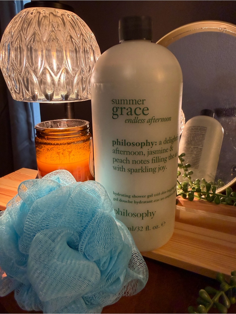 Philosophy Summer Grace Endless Afternoon Shower Gel - Cream & Light Blue
